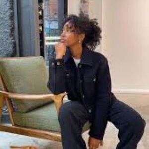 Wilfred Aritzia The Ganna Shirt Jacket Navy Utility Shacket Womens XL NEW